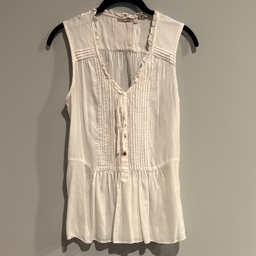 EUC Anthropologie Holding Horses flowy blouse sz 2